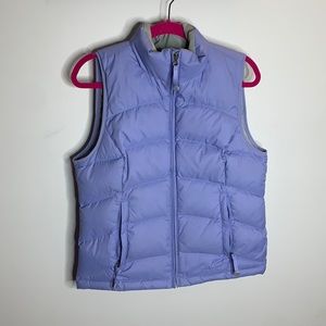 L.L. bean periwinkle blue goose down vest